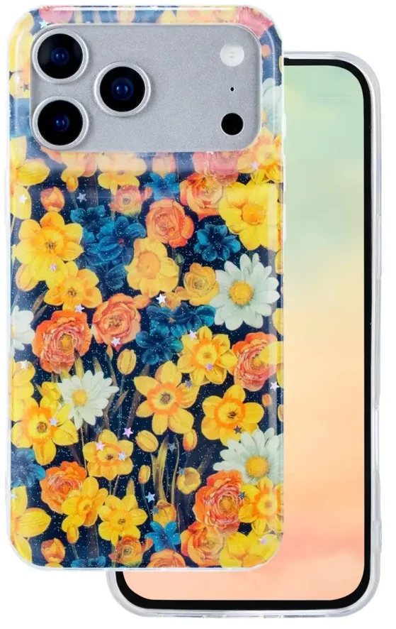 TFO „Telforceone Glow Glam“ dėklas, skirtas „iPhone 17 Pro Max 6,9“ oranžinis