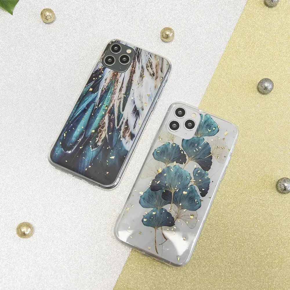 Dėklas TFO TelForceone Gold Glam Xiaomi Redmi 13C 4G / 13C 5G plunksnos