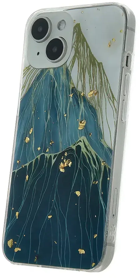 TFO Auksinis "Gold Glam" dėklas iPhone 15 6,1 kalnas