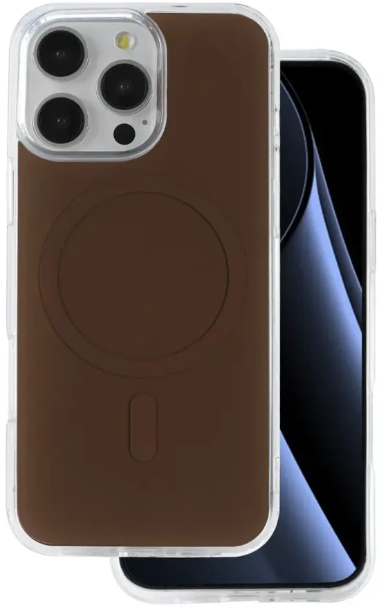 Dėklas TFO Telforceone „Lowkey Mag“, skirtas „iPhone 16 Pro Max 6,9“; rudas