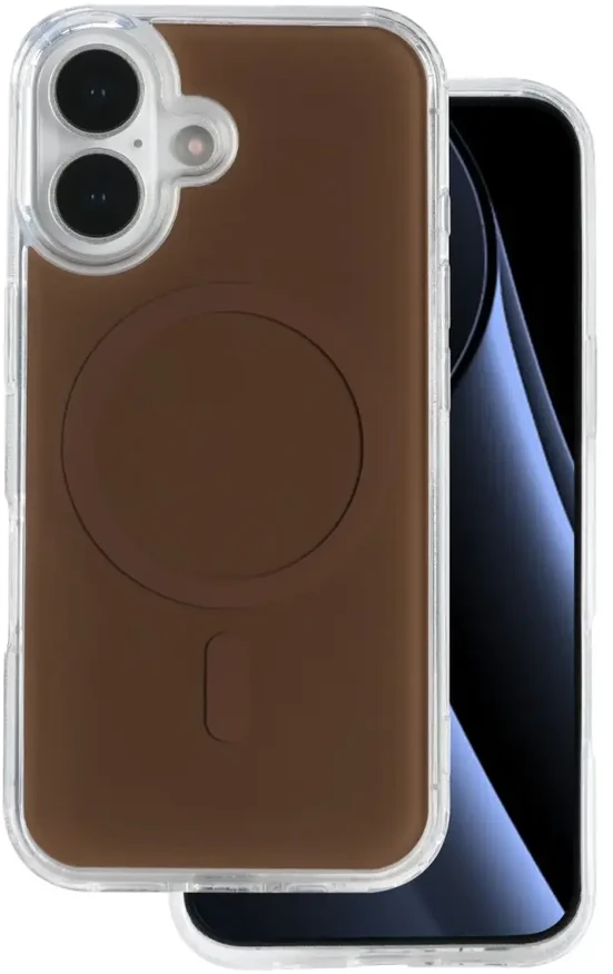 Dėklas TFO Telforceone „Lowkey Mag“, skirtas „iPhone 17 6,3“; rudas