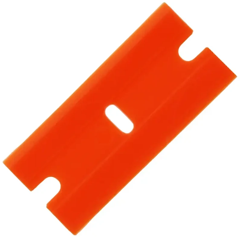 Oranžinis plastikinis grandiklio ašmuo