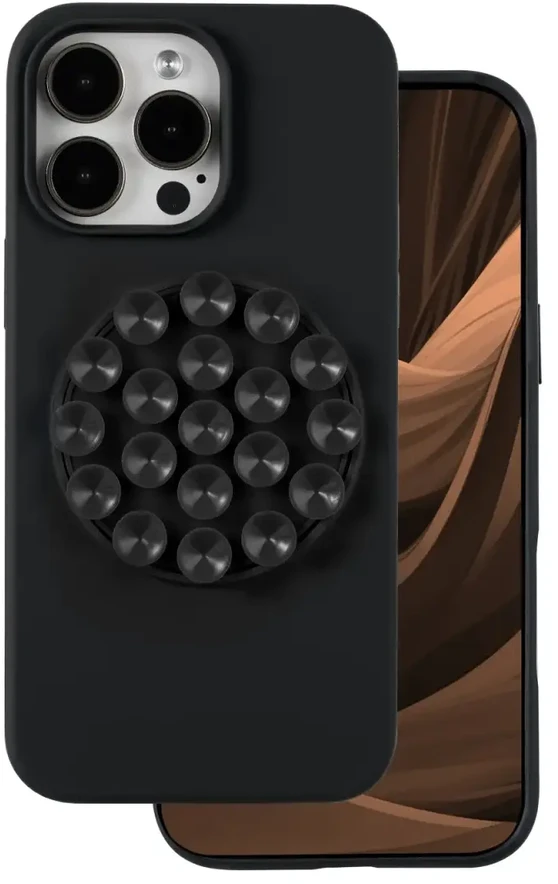 Dėklas TFO Silikoninis lipdukas, skirtas „iPhone 16 Pro 6,3“; juodas