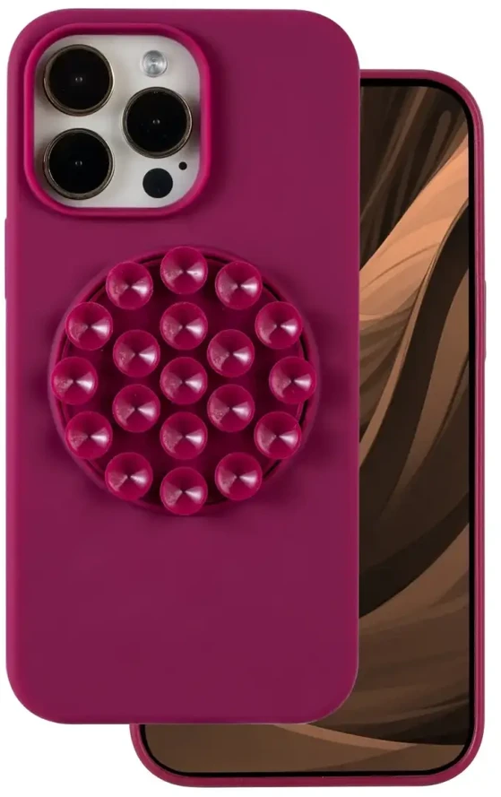 TFO Silikoninis „Stick“ dėklas, skirtas „iPhone 16 6,1“ bordo spalvos