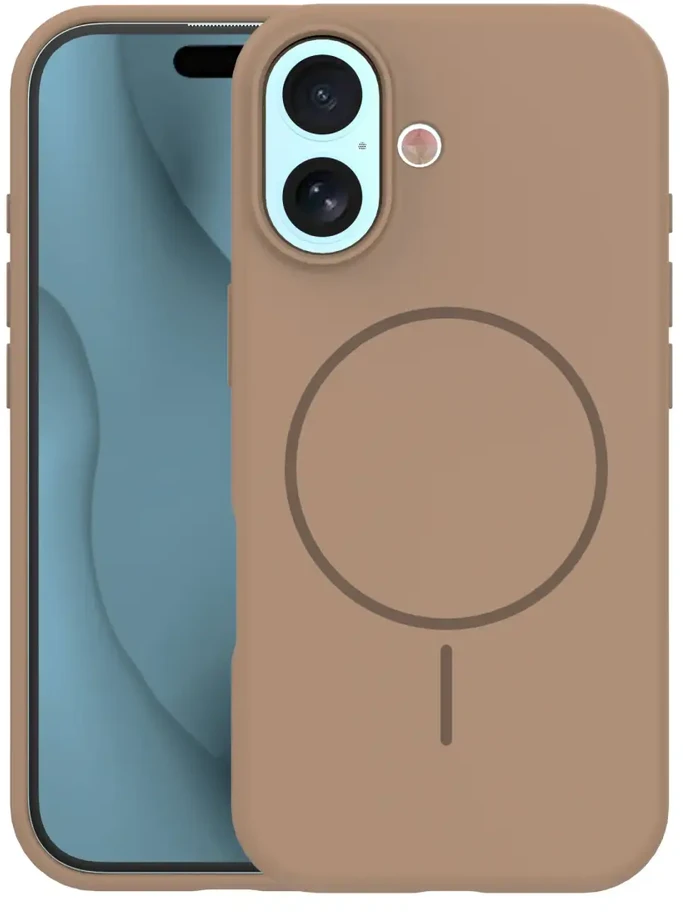 TFO Telforceone Silikoninis plonas „Mag“ dėklas, skirtas „iPhone 17 6,3“ / 18 6,3“; rudas