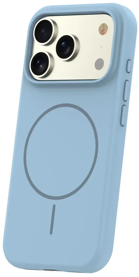 TFO Plonas silikoninis „Magsafe“ dėklas, skirtas „iPhone 17 Pro“, šviesiai mėlynas