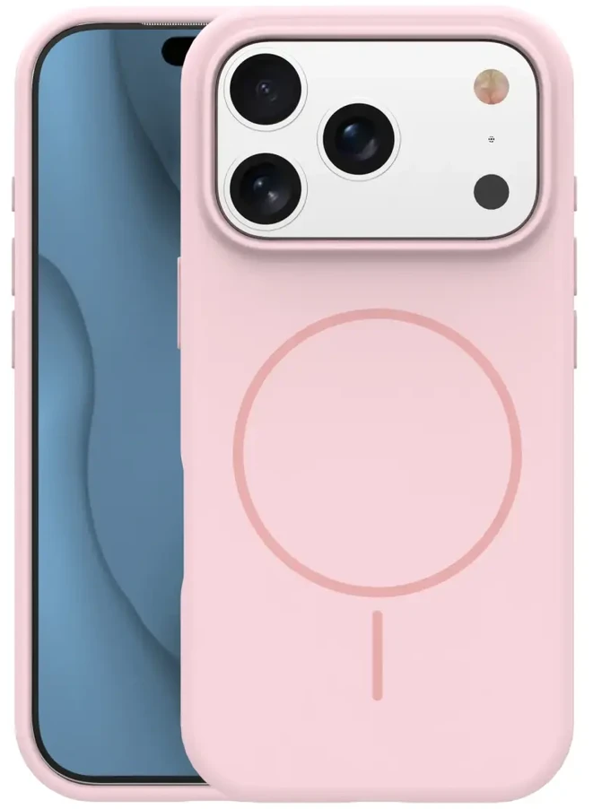 TFO Telforceone Silikoninis plonas „Mag“ dėklas, skirtas „iPhone 17 Pro Max 6,9“ / „18 Pro Max 6,9“; šviesiai rožinis