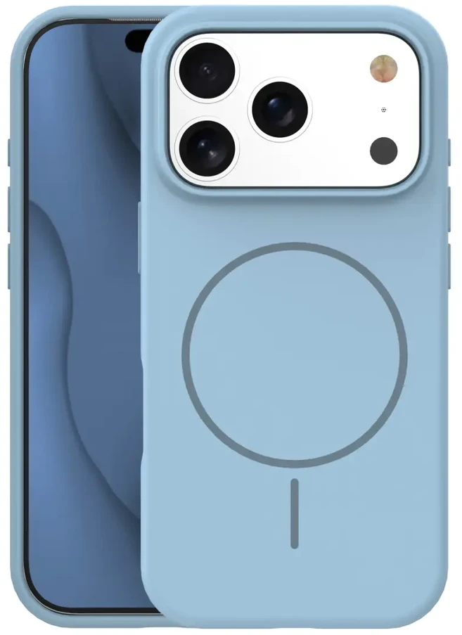 TFO Plonas silikoninis Mag dėklas, skirtas iPhone 17 Pro Max / 18 Pro Max 6,9" šviesiai mėlynas