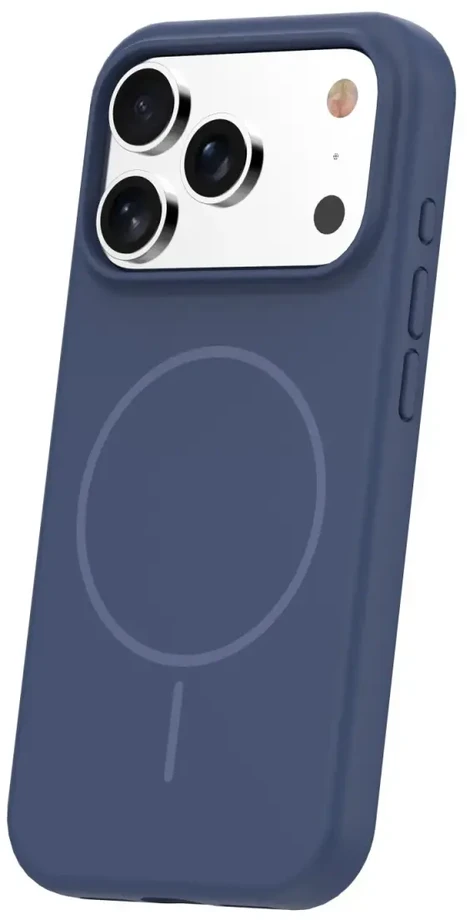 TFO Plonas silikoninis Mag dėklas, skirtas iPhone 17 Pro 6,3" tamsiai mėlynas