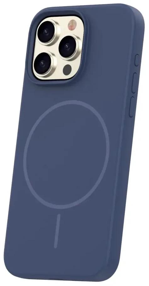 TFO Plonas silikoninis Mag dėklas, skirtas iPhone 16 Pro 6,3" tamsiai mėlynas