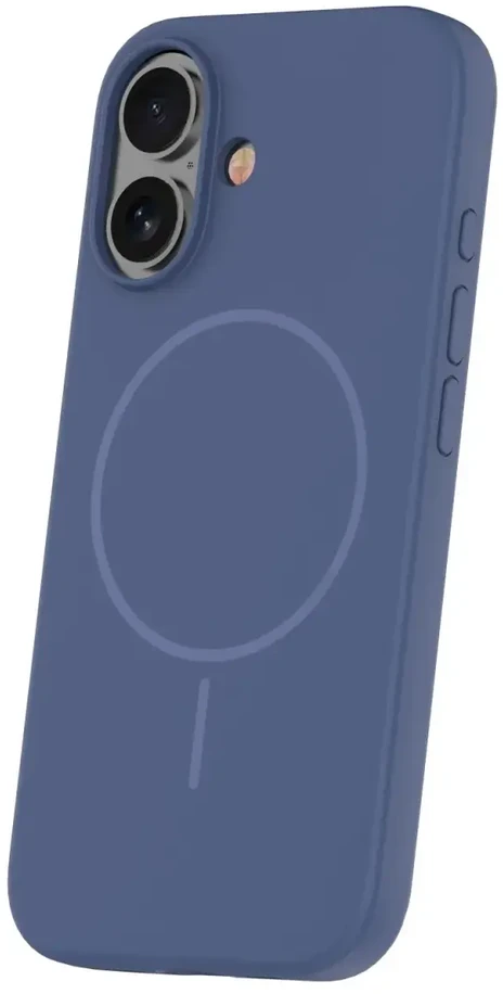 TFO Plonas silikoninis Mag dėklas, skirtas iPhone 16 6,1" tamsiai mėlynas