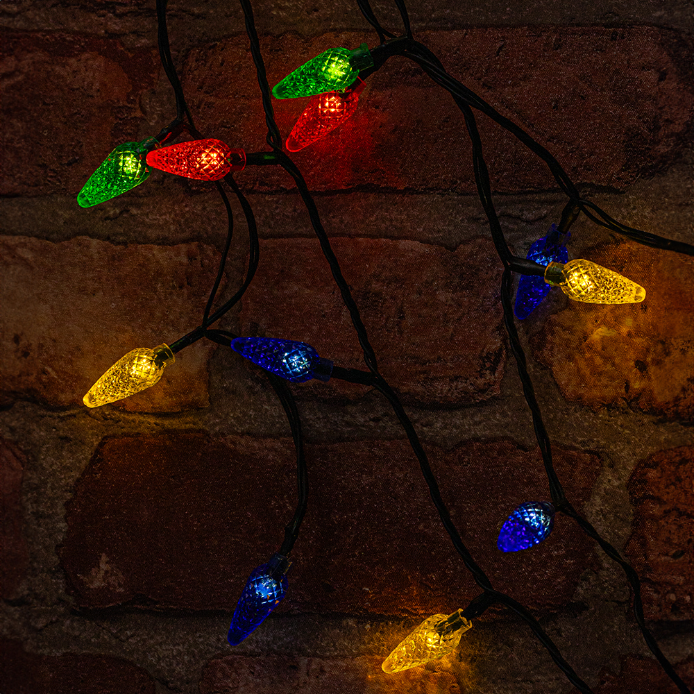 TelForceone Styginių šviesos PINE CONE 100LED 8m daugiaspalvis Forever Light