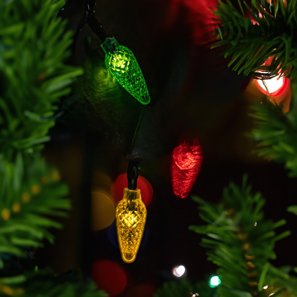 TelForceone Styginių šviesos PINE CONE 100LED 8m daugiaspalvis Forever Light