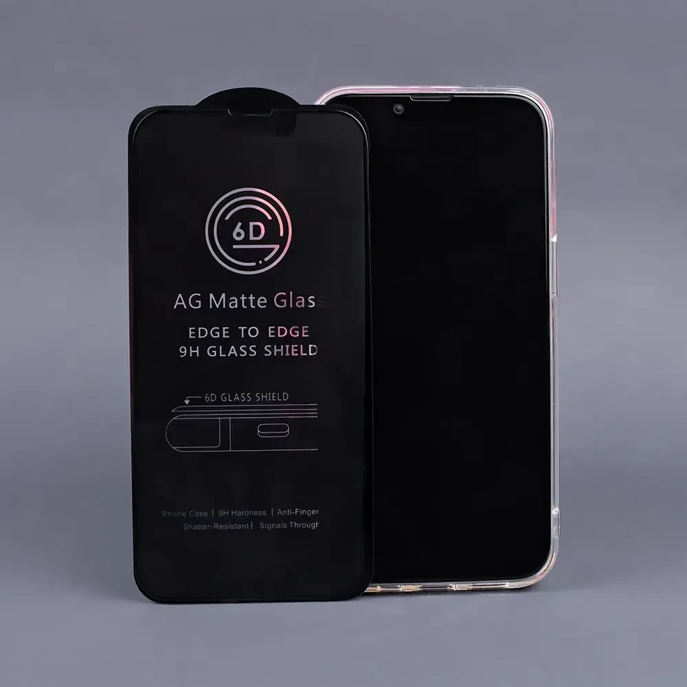 TelForceone Grūdintas stiklas 6D matinis "iPhone 13 Pro Max 6,7'' / 14 6,7 Plus juodas rėmelis