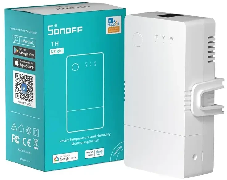 SONOFF TH Origin 16A 1 kanalo relė (THR316 Origin)