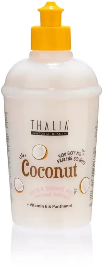 Thalia Natural Beauty, Coconut, Hydrating & Calming, Dušo želė, For All Skin Types, 400 ml