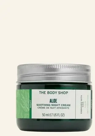 „The Body Shop“ raminamasis naktinis kremas su alaviju