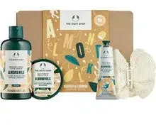 „The Body Shop“ migdolų pieno kūno priežiūros dovanų rinkinys