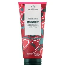 "The Body Shop" Išlyginamasis dušo šveitiklis "Strawberry" (dušo šveitiklis) 200 ml