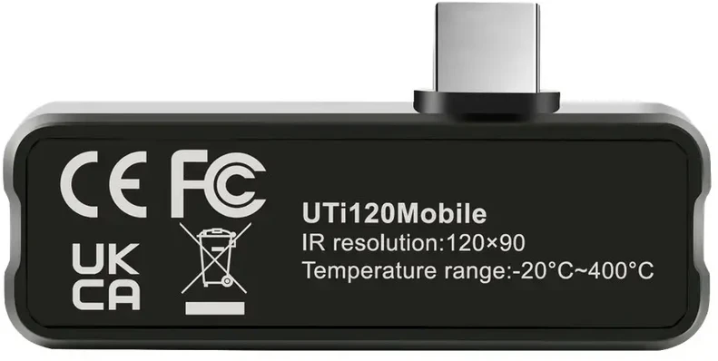 Unit Termokamera 120x90, -20~400, 50o*38o, 25Hz, Android,UNI-T