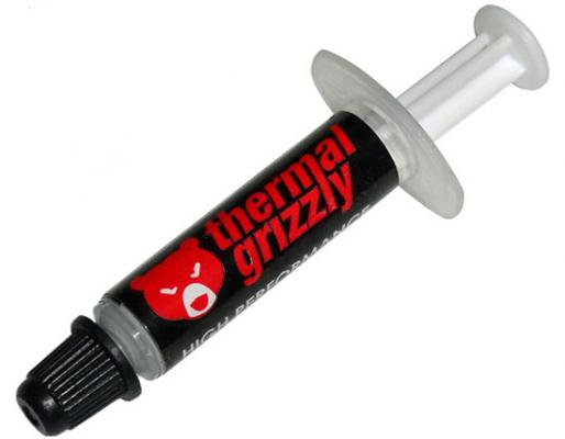 Thermal Grizzly | Terminis tepalas "Kryonaut" 1g | universalus | Šilumos laidumas: 12,5 W/mk * Šiluminė varža: 0,0032 K/W * Elektros laidumas: 0 pS/m * Klampumas: 130-170 Pas * Specifinis svoris: 3,7g/cm3 * Temperatūra: -200 °C / +350 °C W