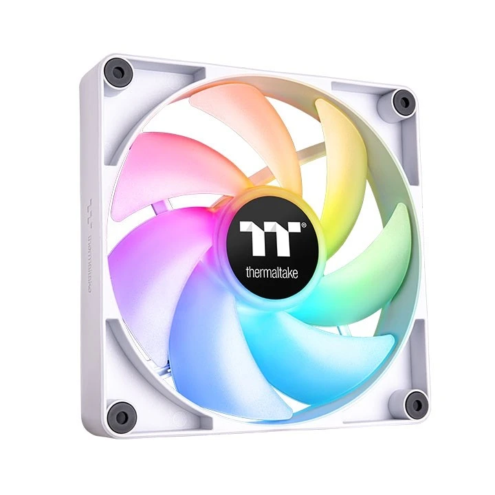 Thermaltake CT120 ARGB Snow ventiliatorius su šviesomis