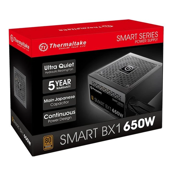 Maitinimo šaltinis Thermaltake Smart BX1 PS-SPD-0650NNSABE-1 (650 W, aktyvus, 120 mm)