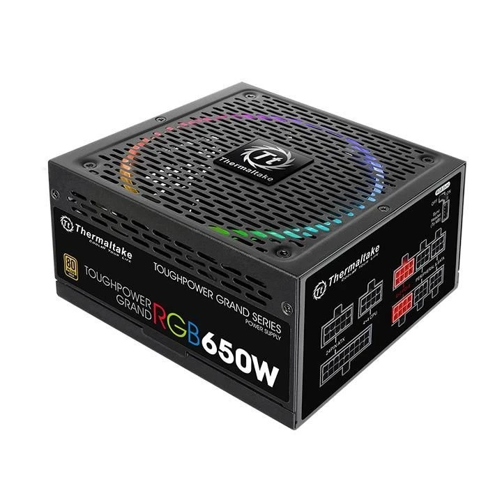 Maitinimo šaltinis Thermaltake Maitinimo šaltinis Toughpower Grand RGB Sync 650W Mod. (80+ Gold, 4xPEG, 140mm)