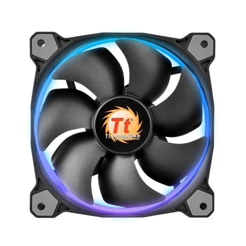 THERMALTAKE Riing 14 LED RGB rinkinys iš 3 didelio našumo korpuso ventiliatorių 3 dalys 140x140x25mm RGB LED triukšmas 28,1 dBA su LNC
