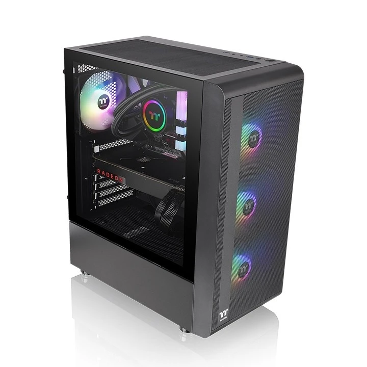 Thermaltake S200 TG Juodas | PC dėklas