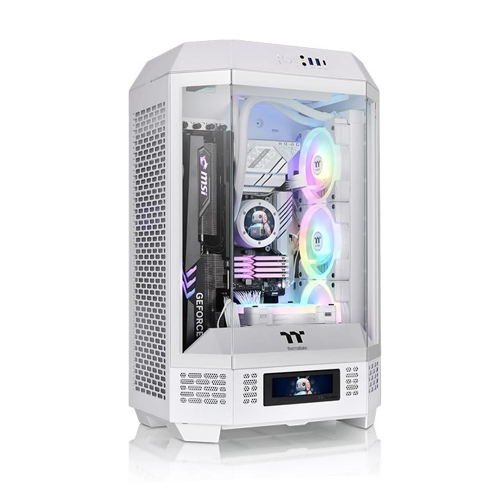 Thermaltake The Tower 300, Tower tipo korpusas - baltas, grūdintas stiklas