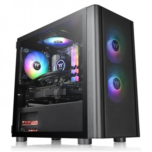 Thermaltake V150 ARGB Breeze grūdintas stiklas