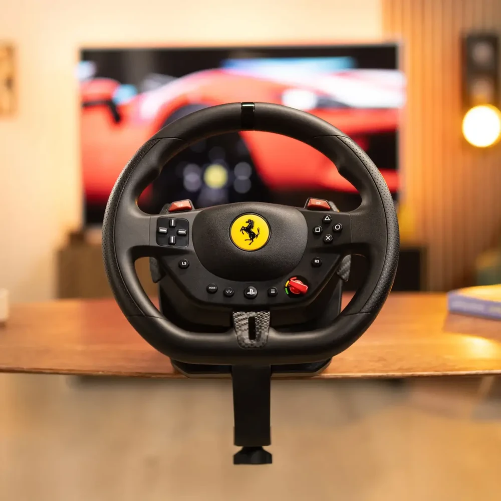 Žaidimų vairo rinkinys Thrustmaster Racing Wheel | T98-P Ferrari 296 GTB (vairo rinkinys + pedalų rinkinys) PS4 / PS5 / PC