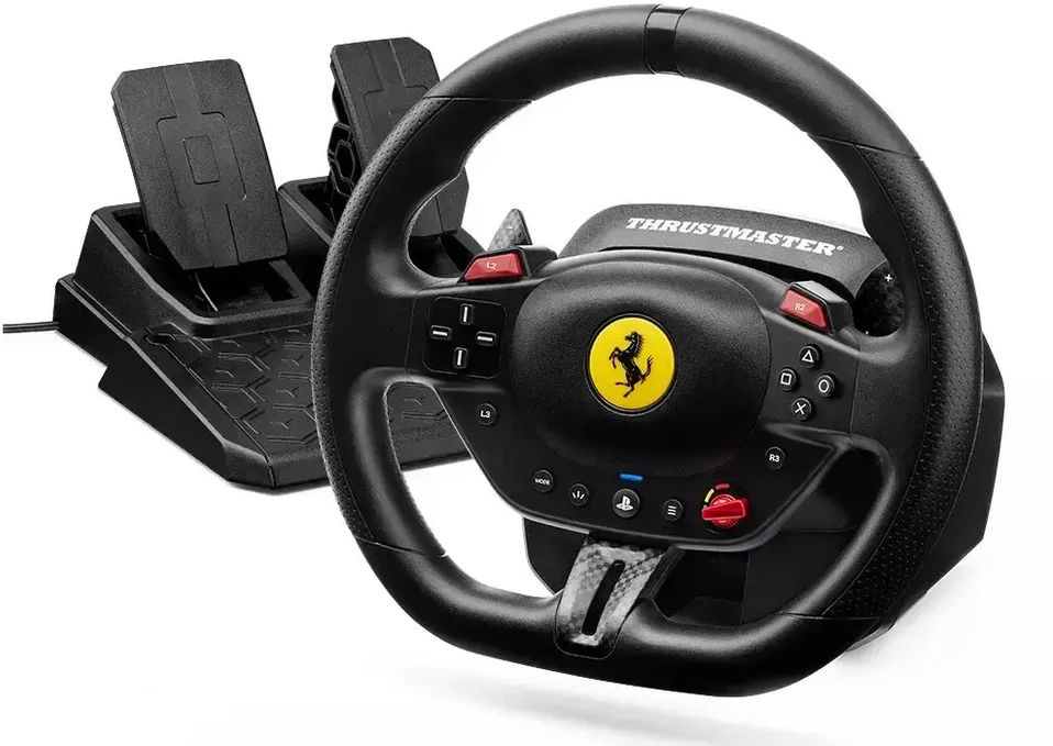 Žaidimų vairo rinkinys Thrustmaster Racing Wheel | T98-P Ferrari 296 GTB (vairo rinkinys + pedalų rinkinys) PS4 / PS5 / PC