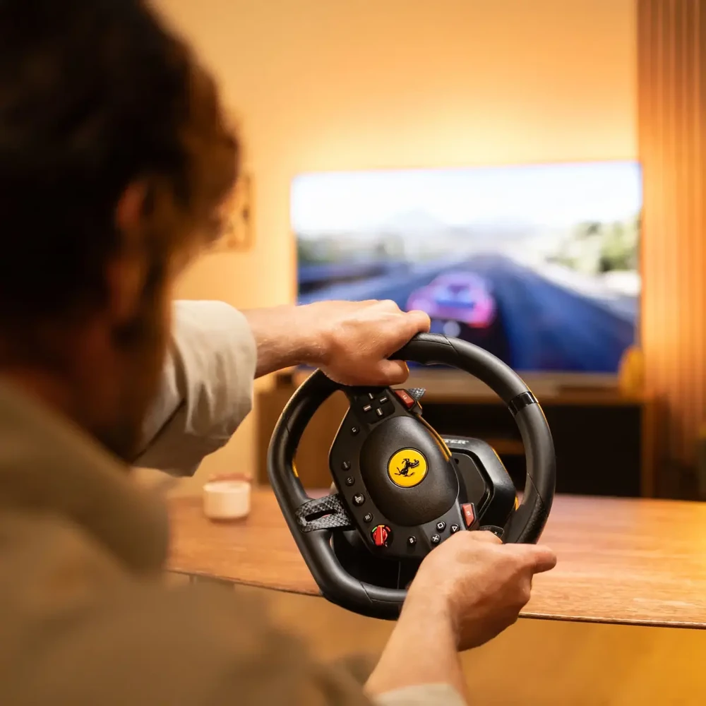 Žaidimų vairo rinkinys Thrustmaster Racing Wheel | T98-P Ferrari 296 GTB (vairo rinkinys + pedalų rinkinys) PS4 / PS5 / PC