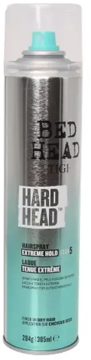 Tigi Bed Head Tigi Bad Head Hard Head Hairspray stiprios fiksacijos plaukų lakas, 385 ml