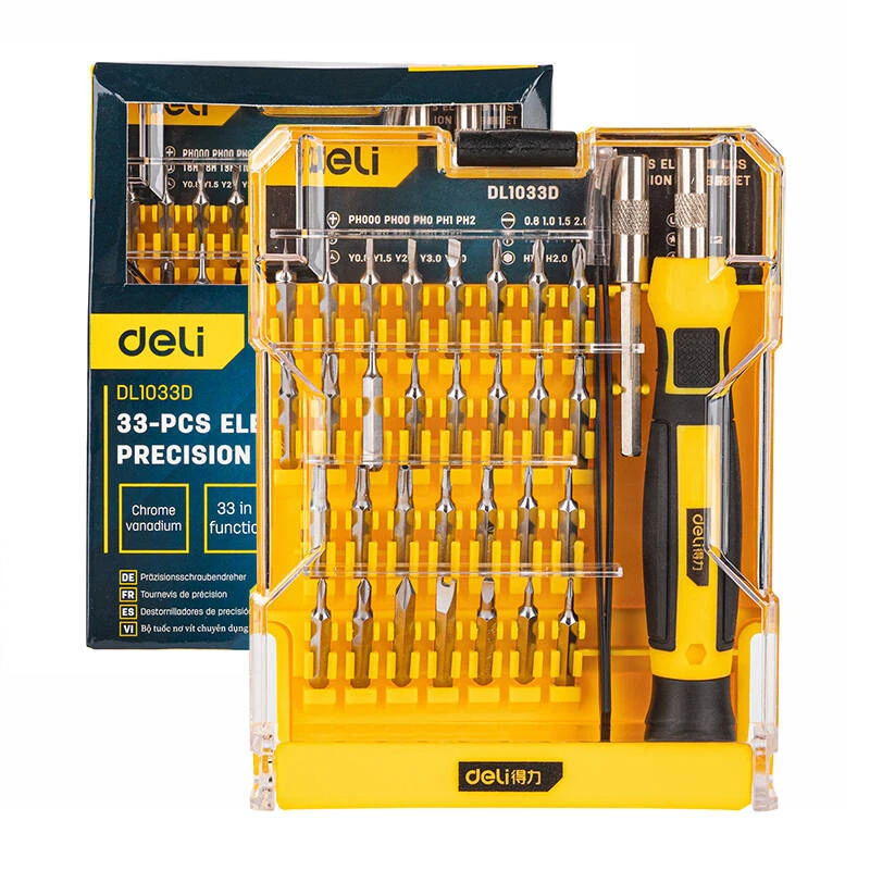 Atsuktuvų rinkinys 33 vnt Deli Tools EDL1033D