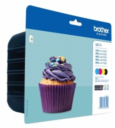Brother LC-123 | Ink Cartridge | Juodas, Cyan, Magenta, Geltona