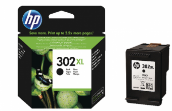 Hewlett Packard (HP) HP 302XL High Yield Juodas rašalo kasetė, 480 puslapių, skirta HP Officejet 3830,3834,4650, Deskjet 2130,3630,1010, Envy 4520