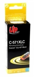 Su UPrint suderinamas rašalas / rašalas su CLI571C XL, C-571XLC, žalsvai mėlyna, 800s, 11 ml, didelės talpos