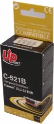 UPrint kompatybilny ink / tusz su CLI521BK, C-521B, juodas, 10ml, su chipem