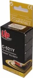 Su UPrint suderinamas rašalas / rašalas su CLI521Y, C-521Y, geltonas, 510s, 10 ml, su lustu
