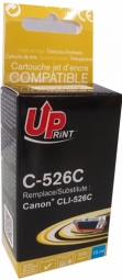 Su UPrint suderinamas rašalas / rašalas su CLI526C, C-526C, žalsvai mėlyna, 10 ml, su lustu