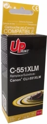 Su UPrint suderinamas rašalas / rašalas su CLI551M XL, C-551XLM, rausvai raudona, 695s, 11 ml, didelės talpos
