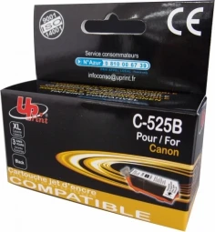 UPrint kompatybilny ink / tusz su PGI525PGBK, C-525B, juodas, 20ml, su chipem