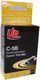 UPrint kompatybilny ink / tusz su PGI5BK, C-5B, juodas, 380s, 26ml, su chipem