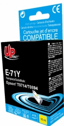 Rašalo kasetė UPrint Epson T0714Y geltona