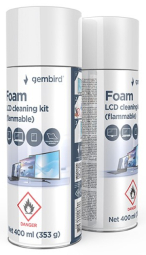 Valiklis Gembird Foam LCD valymo rinkinys | CK-LCD-08 | Foam Cleaner LCD / TFT ekranams | 400 ml