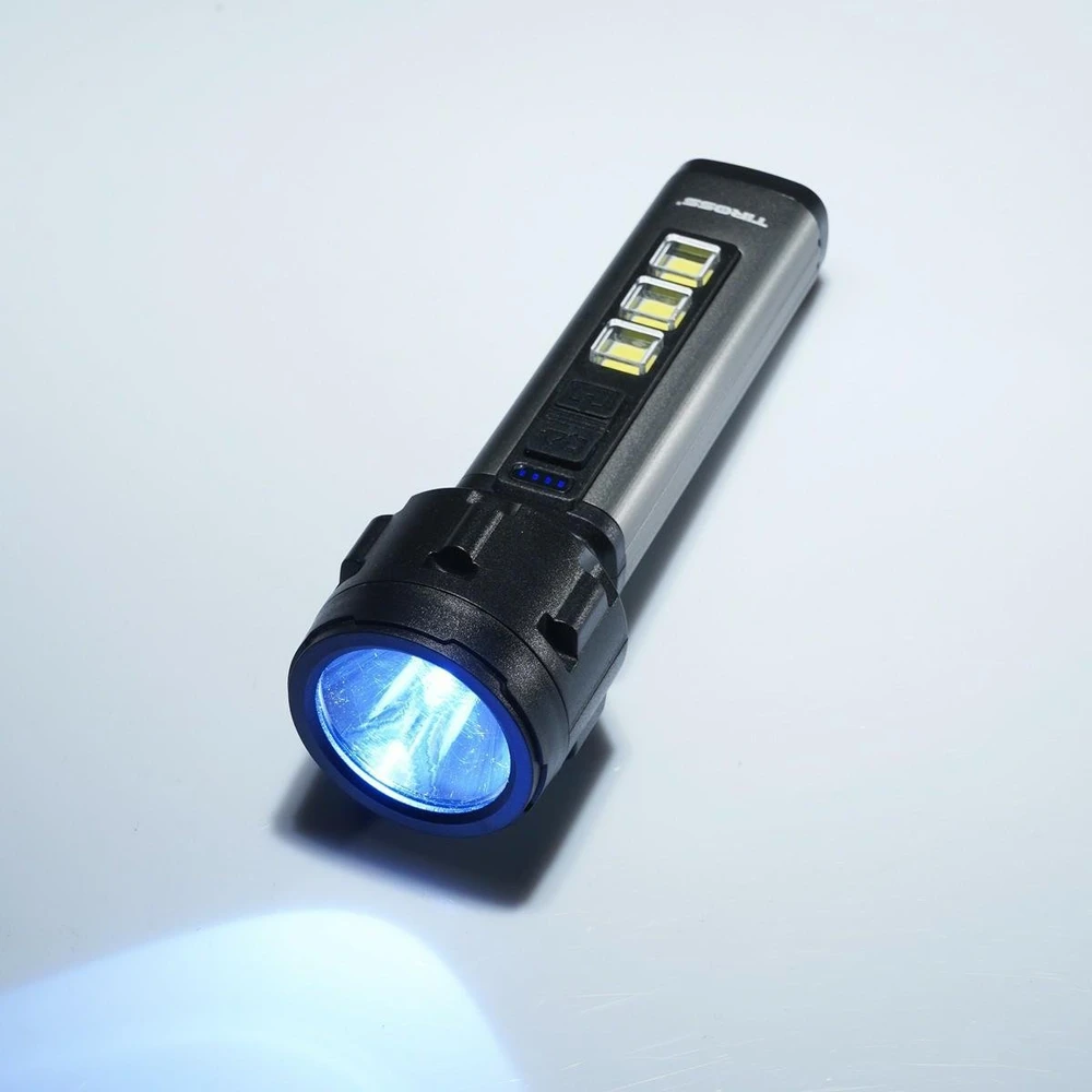 TIROSS PAKRAUJAMAS LED BLYKŠTINĖS ŽIBINTAS 1W+3W TS2201