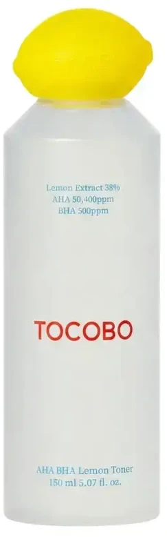 TOCOBO AHA BHA Lemon Toneris šveičiamasis veido tonikas, 150 ml